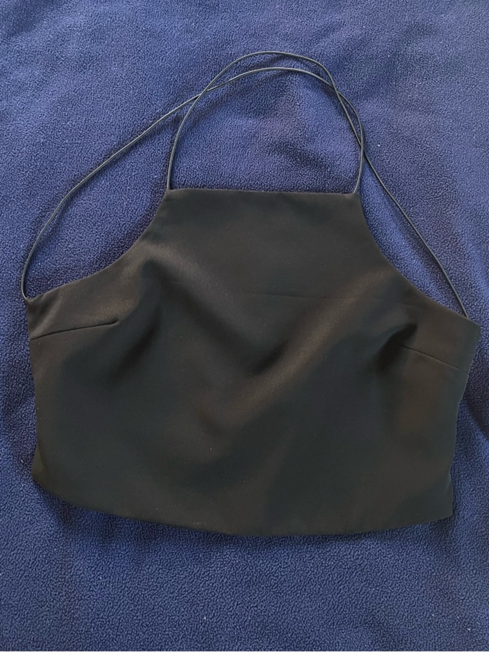 Tobi Black Halter Crop Top